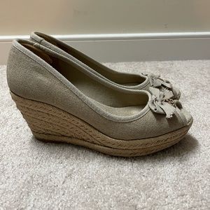 Tory Burch espadrille wedges. Is missing a tag in inner sole. Open to offers
